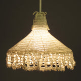 Doily Lamp / 手編みのレースの灯り