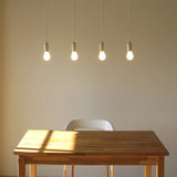 Quad 4 Bulbs Chandelier Basic / クアッド4灯照明器具(シェード無し)